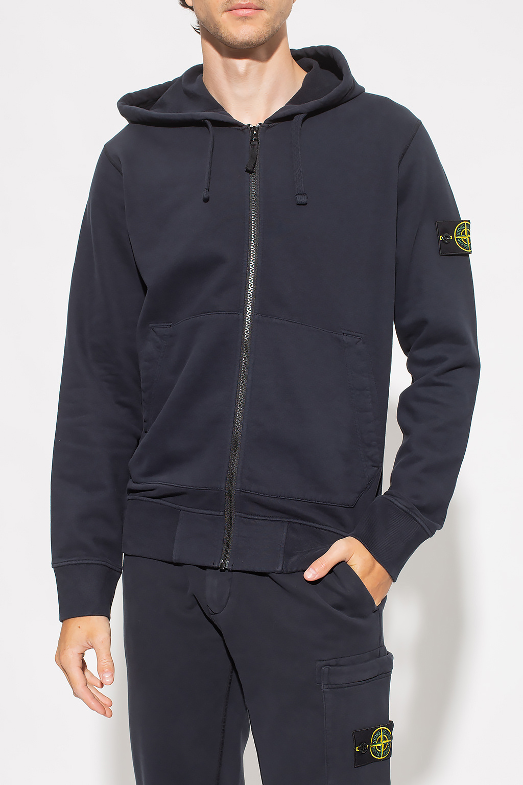 Hoodie with logo Stone Island - SchaferandweinerShops Japan